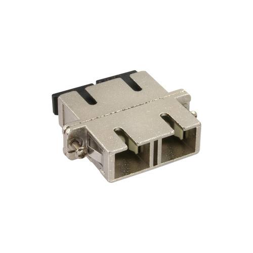 InLine® LWL Metall-Kupplung, Duplex SC/SC, multimode, Keramik-Hülse, zum Einbau Adapter / Netzwerk