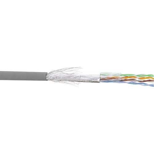 InLine® Patchkabel Cat.5e, grau, SF/UTP, AWG26 CCA, PVC, 500m Kabel Rohware/Meterware (flexible
