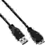 InLine® USB 3.0 Kabel, A an Micro B, schwarz, 1,5m Kabel USB USB 3.0
