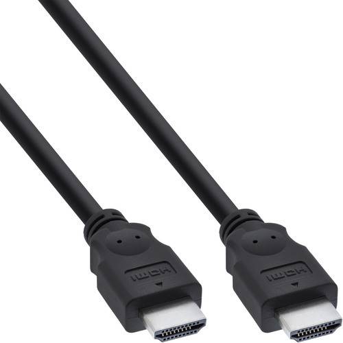 Zwei schwarze HDMI-Kabel mit Steckverbindern, nach oben zeigend.