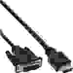 InLine® HDMI-DVI Adapterkabel, HDMI Stecker auf DVI 18+1 Stecker, 1m Kabel zu DVI