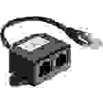 InLine® ISDN Verteiler, 2x RJ45 Buchse, 15cm Kabel, mit Endwiderständen, montierbar Kabel TAE / /