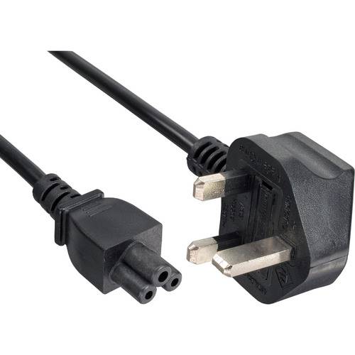 Britischer Stecker und IEC-C5-Buchse Stromkabel, wird zum Anschluss elektronischer Geräte an Stromquellen verwendet.