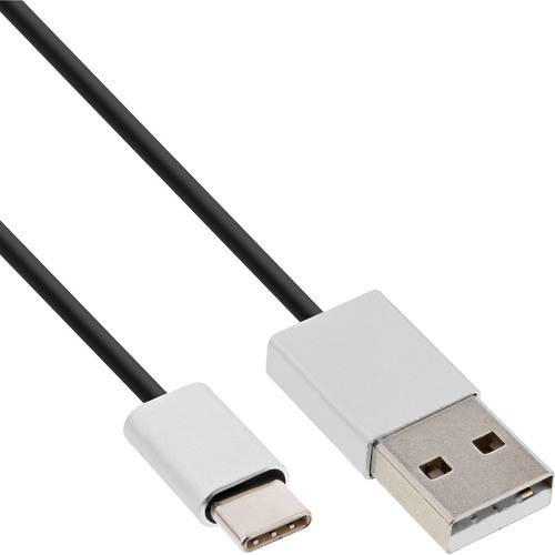 USB-C-auf-USB-A-Kabel mit schwarzem Draht.
