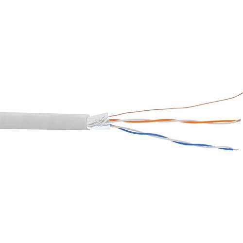 InLine® Telefon-Kabel 4-adrig, 2x2x0,6mm, zum Verlegen, 25m Ring Kabel Rohware/Meterware SAT- und