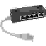 InLine® ISDN Verteiler, 5x RJ45 Buchse, 15cm Kabel, mit Endwiderständen Kabel TAE / / Western