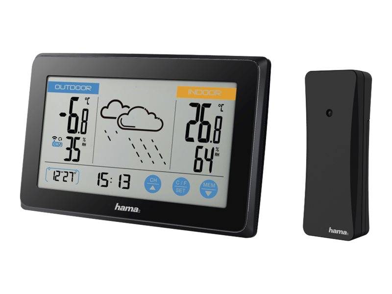 Hama Touch - Wetterstation - Schwarz