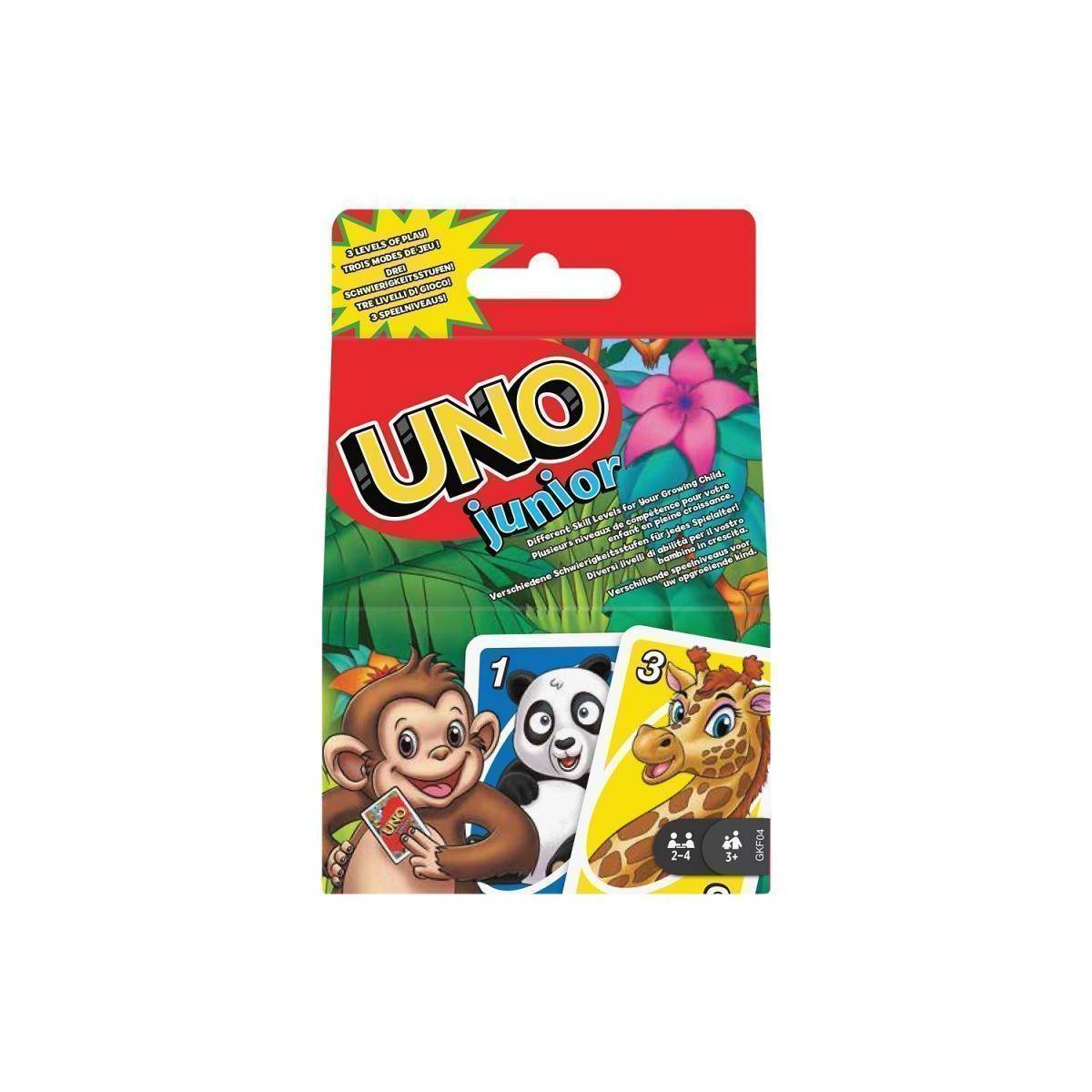 MTLGKF04 - UNO Junior, Kartenspiel für 2 bis 4 Spieler ab 3 Jahren (DE- Ausgabe)