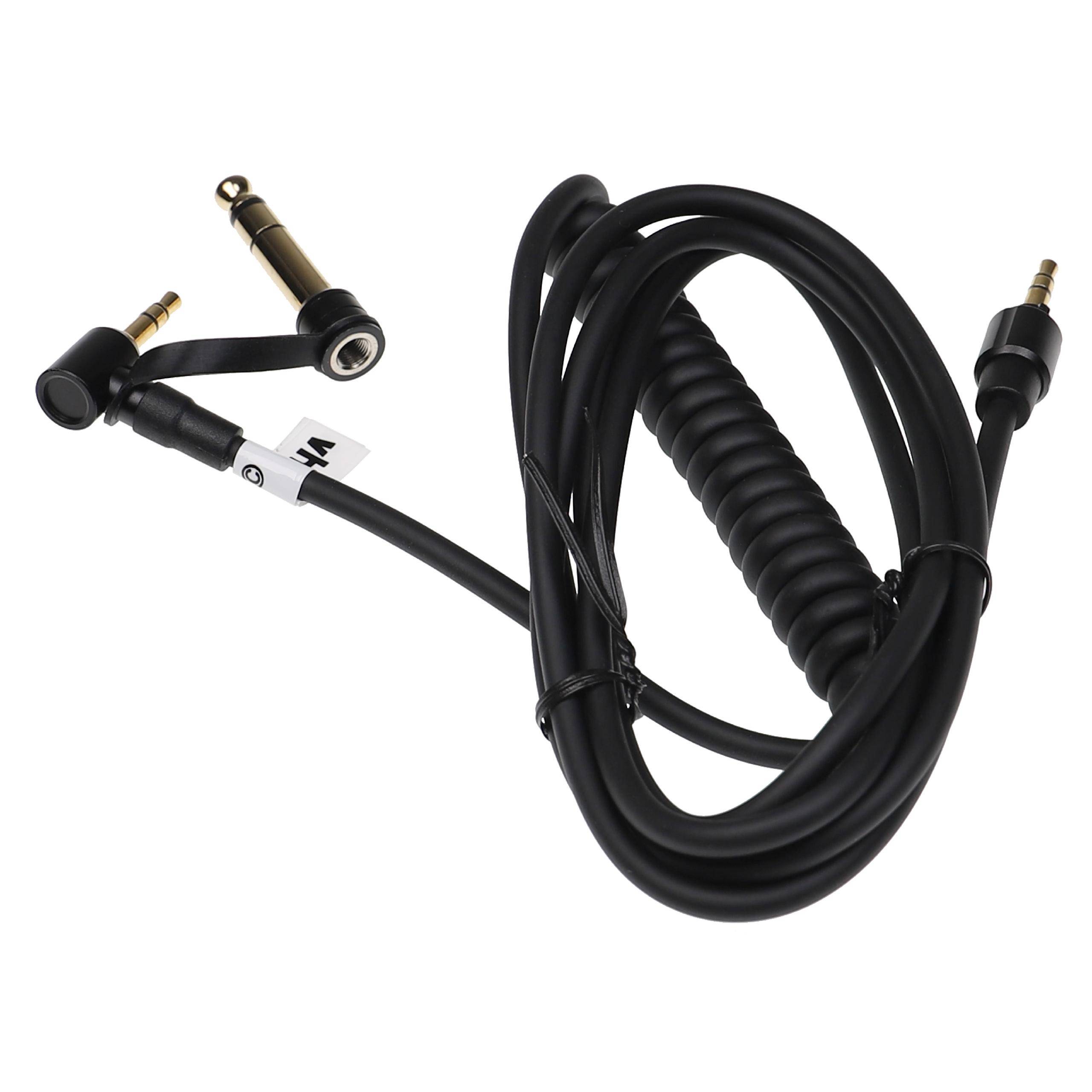 vhbw Audio AUX Kabel kompatibel mit Monster Beats by Dr. Dre Beats EP Kopfhörer - Audiokabel 3,5 mm Klinkenstecker auf 6,3 mm, 150 cm Schwarz