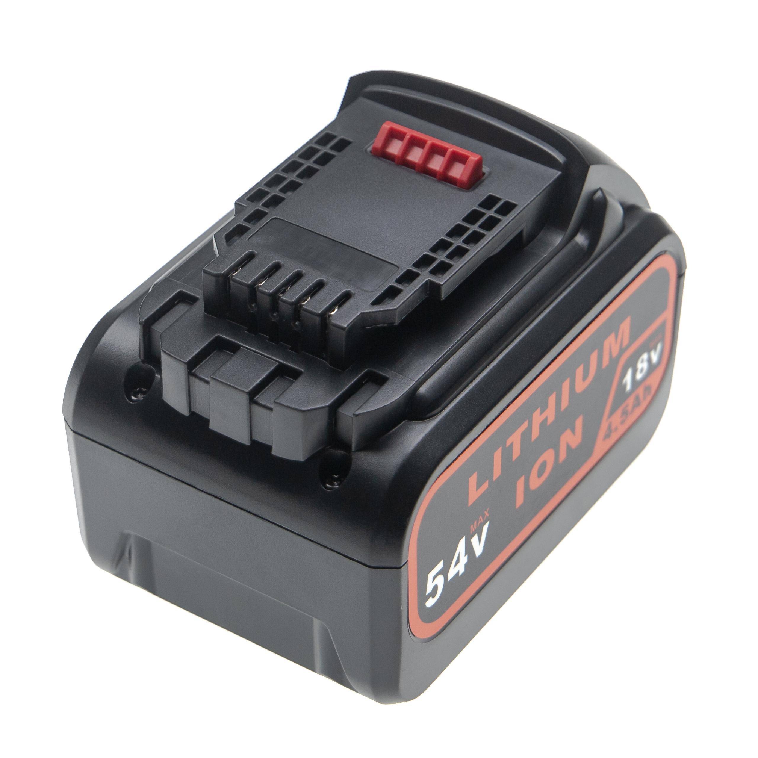 vhbw Akku kompatibel mit DeWalt DCF880HL2, DCF880HM2, DCF880L2, DCF880M2 Elektrowerkzeug (4500 mAh, Li-Ion, 18 V / 54 V)