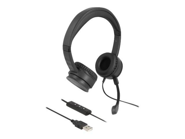 Delock - Headset - On-Ear - kabelgebunden - USB-A