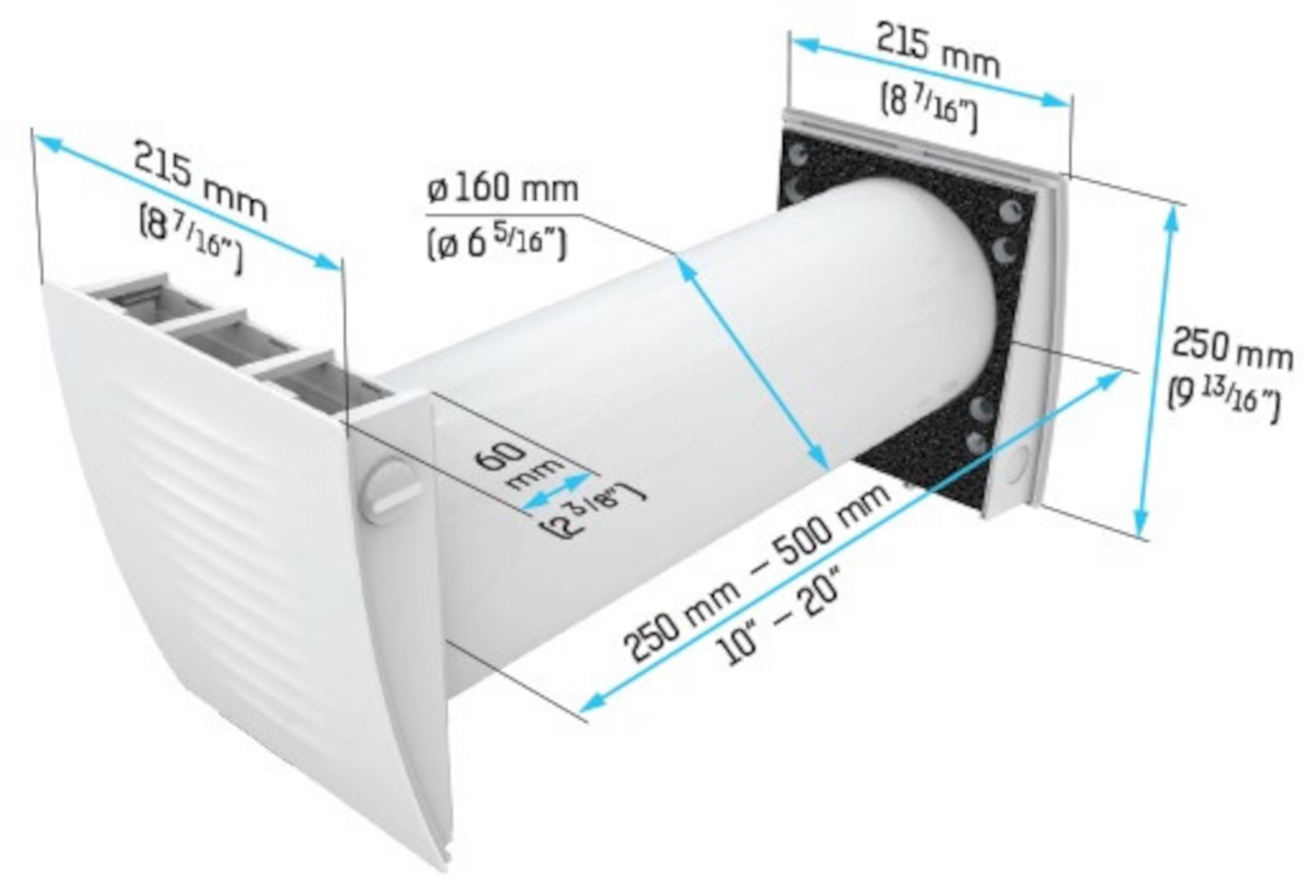 Lüftungsanlage TwinFresh Easy mit Fernbedienung