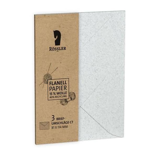 Briefumschläge C7 VE=3 Stück Terra Flanell