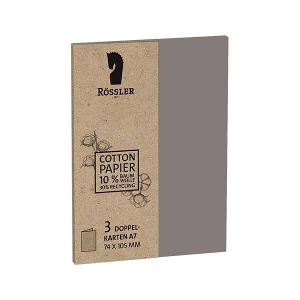 Karte A7 hoch doppelt VE=3 Stück Terra Muskat