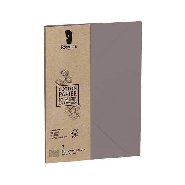 Briefumschlag B6 VE=3 Stück Terra Muskat 120g/qm