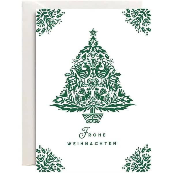 Weihnachtskarte MP B6 hoch Weihnachtsbaum