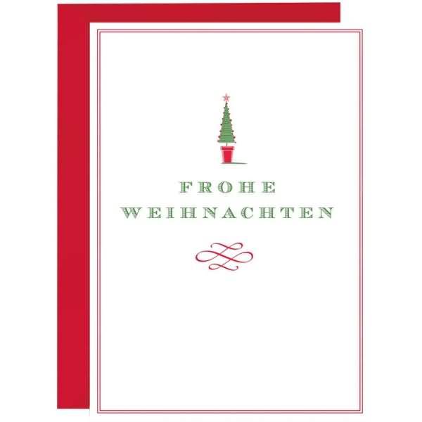 Weihnachtskarte MP B6 hoch Bäumchen
