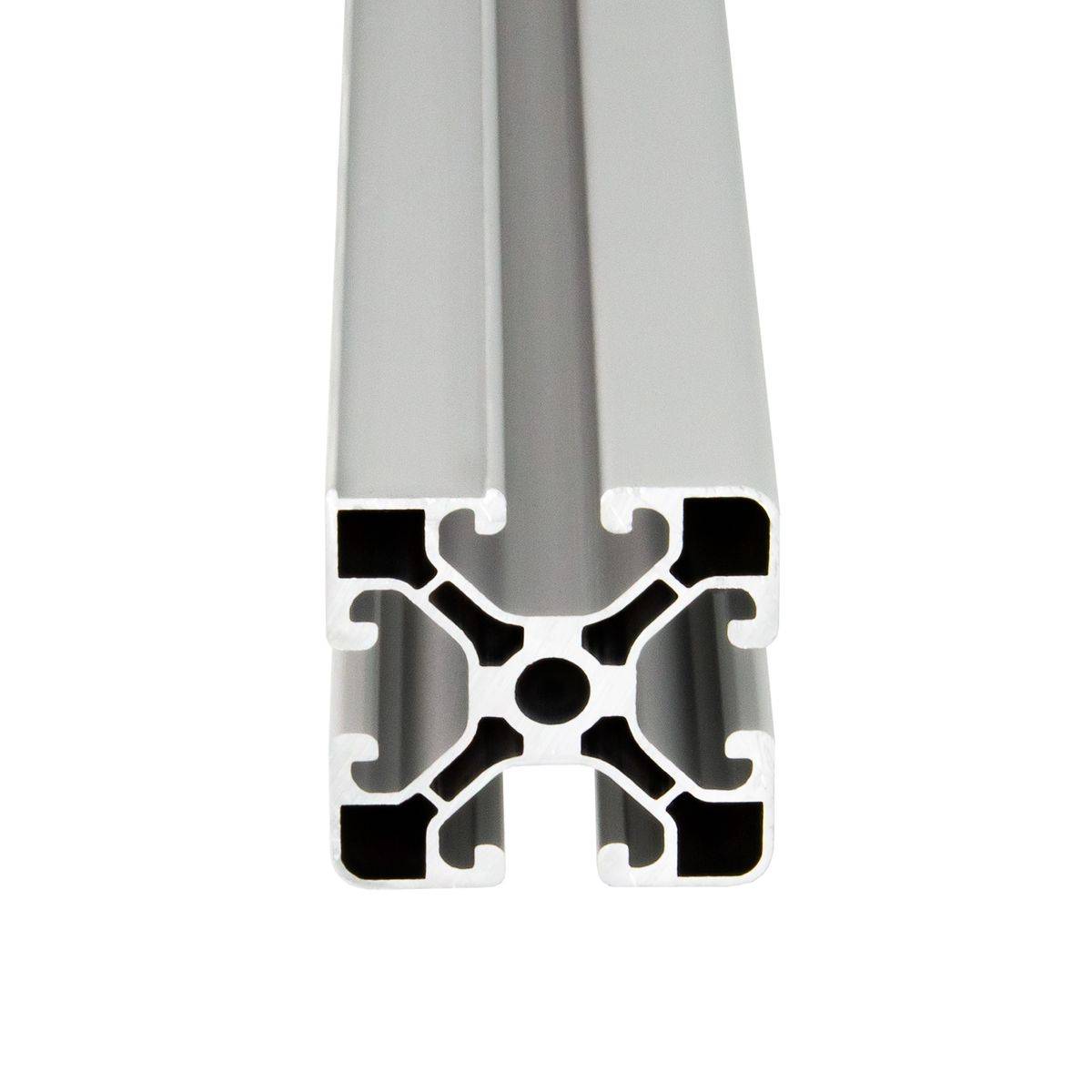 SCHMIDT systemprofile 2000mm Aluminium Profil 40x40mm Nut 8 Maßbandprofil eloxiert 4040 Alu Konstruktionsprofil Aluprofil 2m