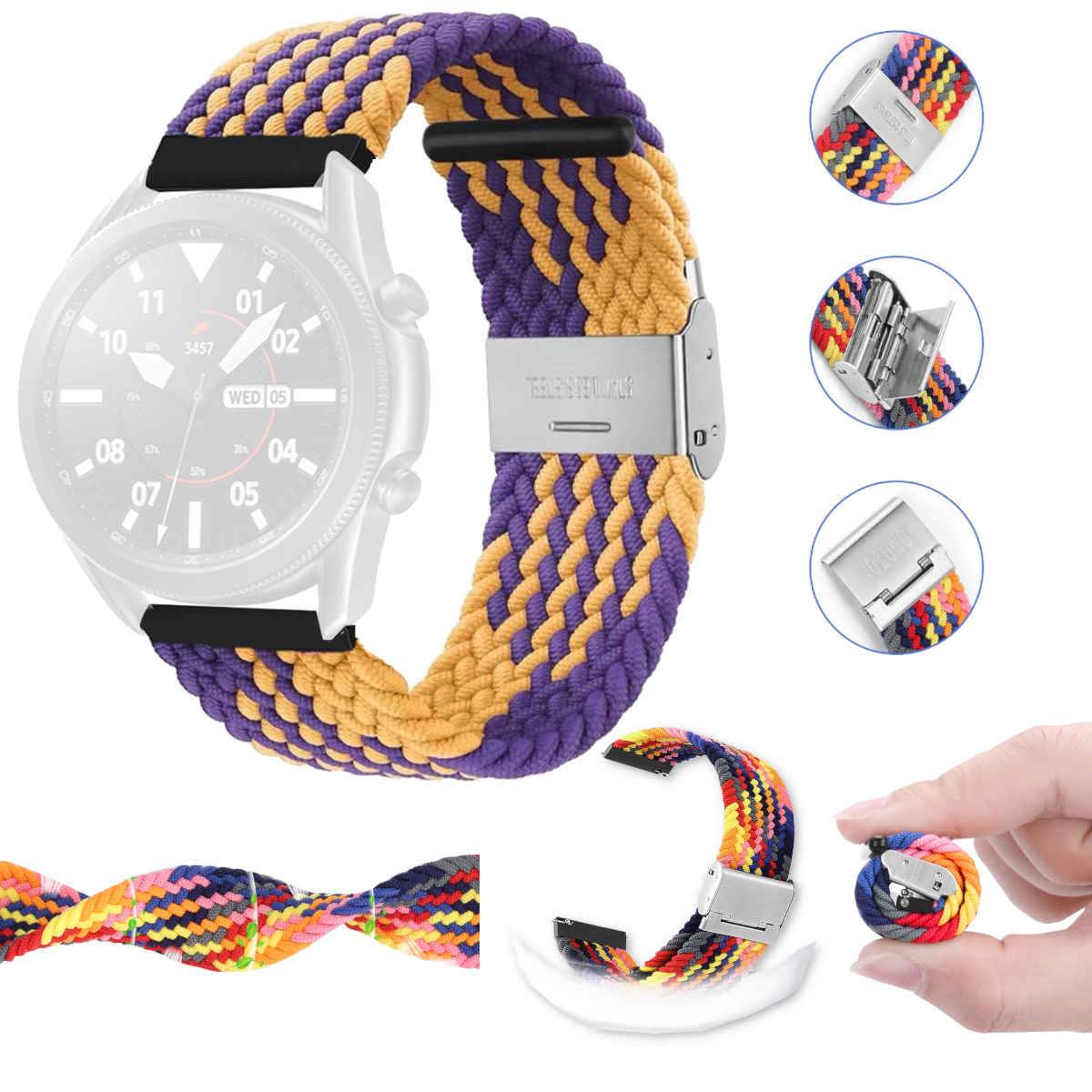 Für Samsung Galaxy Watch FE 6 5 4 Normal Pro Classic Nylon Armband