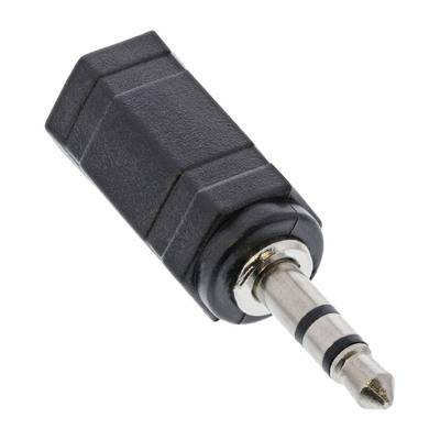InLine® Audio Adapter, 2,5mm Klinke Buchse an 3,5mm Stecker, Stereo Adapter / Konverter