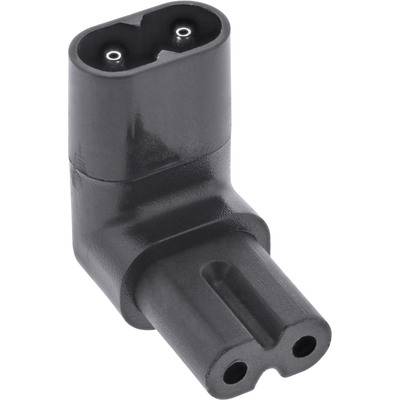 InLine® Netzadapter IEC 60320 C8 / C7, oben/unten gewinkelt 2pol. Adapter / Konverter DC- /