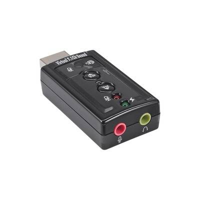 InLine® USB Audio Soundkarte, mit virtuellem 7.1 Surround Sound Adapter / Konverter