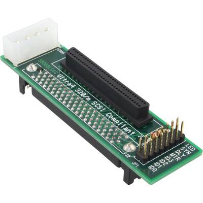 InLine® SCSI-SCA U320 Adapter, 80pol Buchse auf 68pol mini Sub D Adapter / Konverter Seriell /