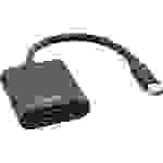 InLine® Mini DisplayPort HDMI Adapterkabel Aluminium mit Audio, 4K/60Hz, schwarz, 0,15m Adapter / /