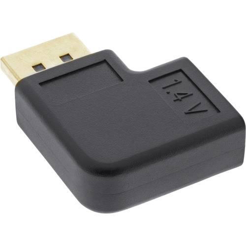 Ein schwarzer HDMI-Winkeladapter mit der Kennzeichnung „1.4V