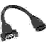 InLine® HDMI Adapterkabel zum Einbau, A Buchse/Buchse, vergoldete Kontakte, 4K2K, 0,2m Adapter / zu