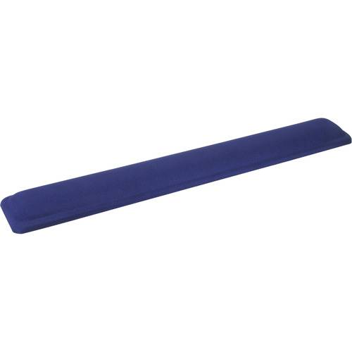 Eine blaue, rechteckige Handgelenkauflage für die Tastaturnutzung, die ergonomische Unterstützung bietet, um Handgelenkbelastung beim Tippen zu reduzieren.