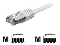 Ethernet-Kabel mit RJ45-Stecker, gezeigt mit entsprechenden Buchsensymbolen mit der Bezeichnung „M