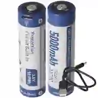 2 Stück 21700 Li-ion Akku 5000mAh 3,7V - 3,6V 76,2x21,4mm mit PCB Schutz inkl. USB-C Lademöglichkeit 2 Stück 21700 Li-ion Akku 5000mAh 3,7V - 3,6V 76,2x21,4mm mit PCB Schutz inkl. USB-C Lademöglichkeit