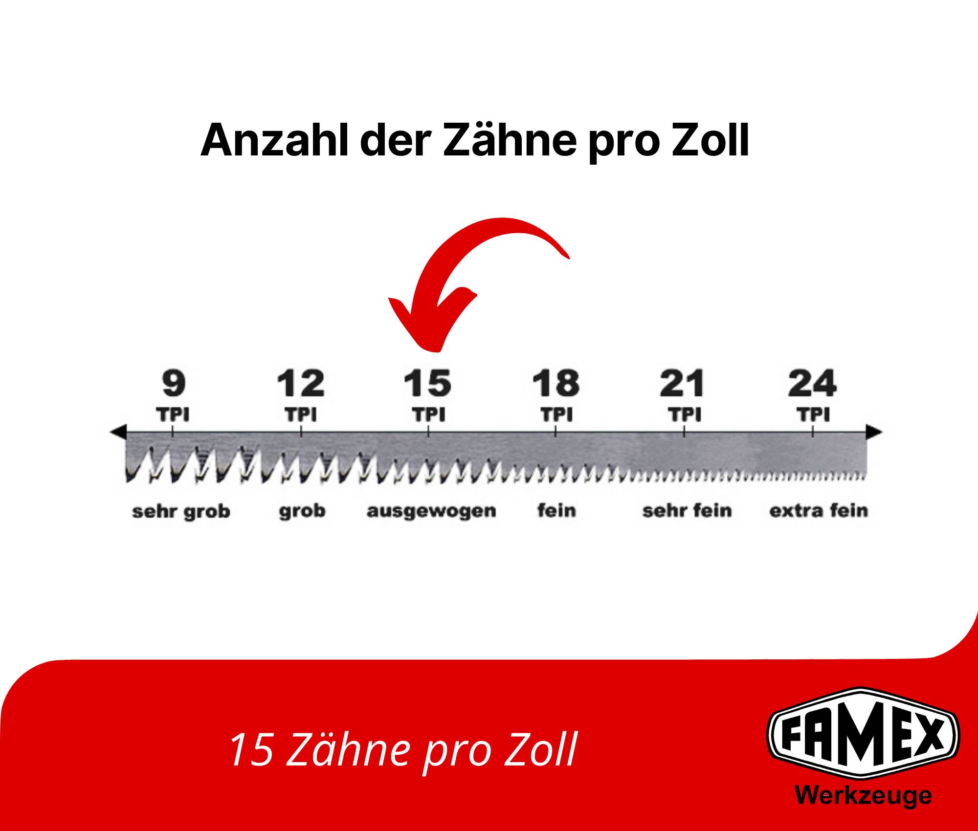 FAMEX 5547 Profi Japansäge Kataba 265mm - 15 Zähne pro Zoll - PROFESSIONAL