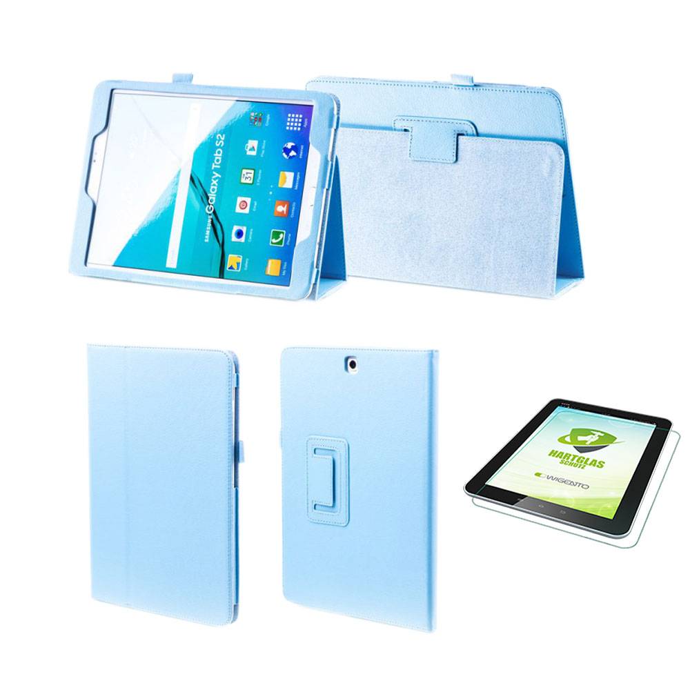 Aufstellbare Kunst-Leder Tasche für Tablet Etuis Hülle Cover Schutz Case Zubehör