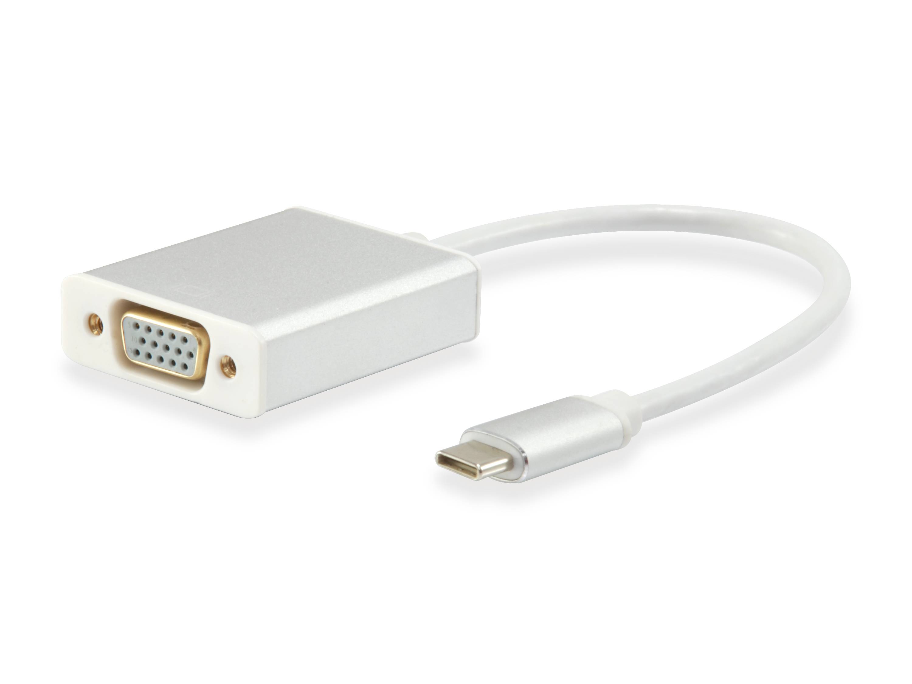 Equip Videoadapter - USB-C (M) zu HD-15 (VGA) - (W) - 15 cm