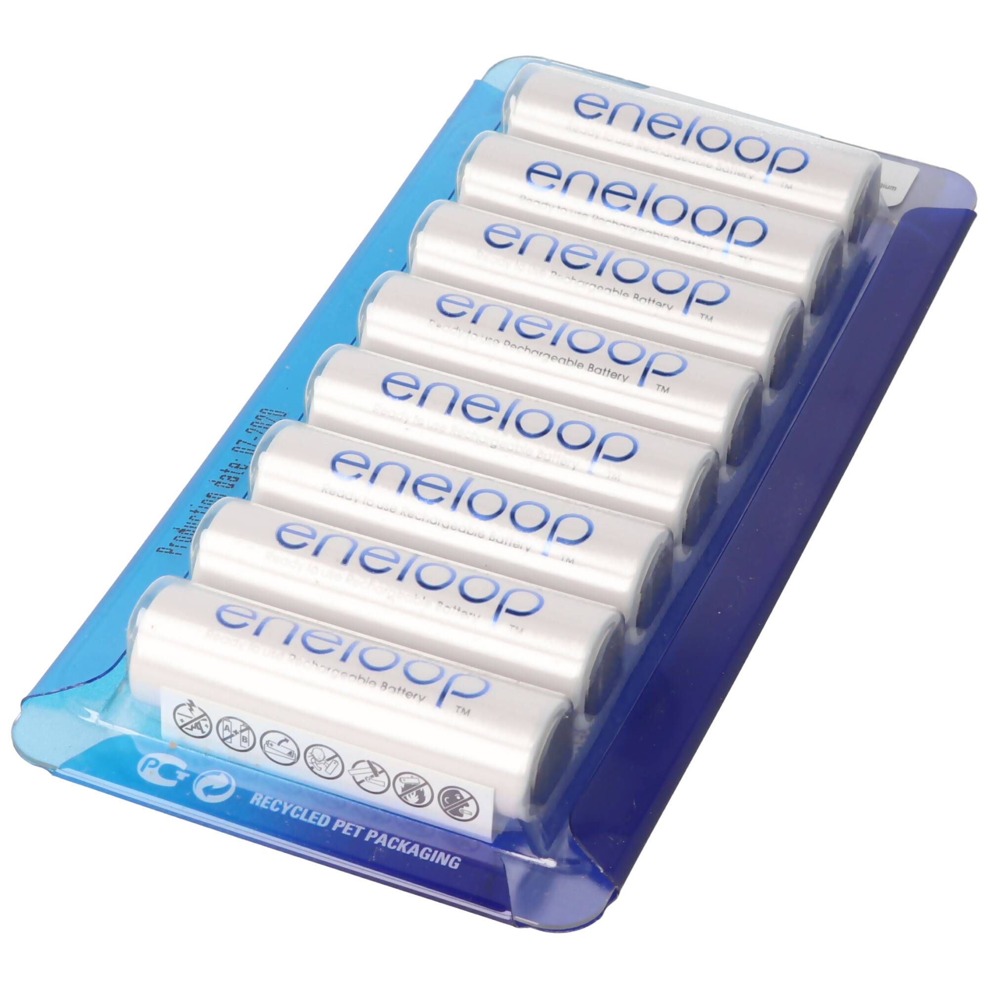 Panasonic eneloop Standard ehem. Sanyo eneloop Standard Mignon AA HR-3UTGA min. 1900mAh 8er Pack und Akkubox