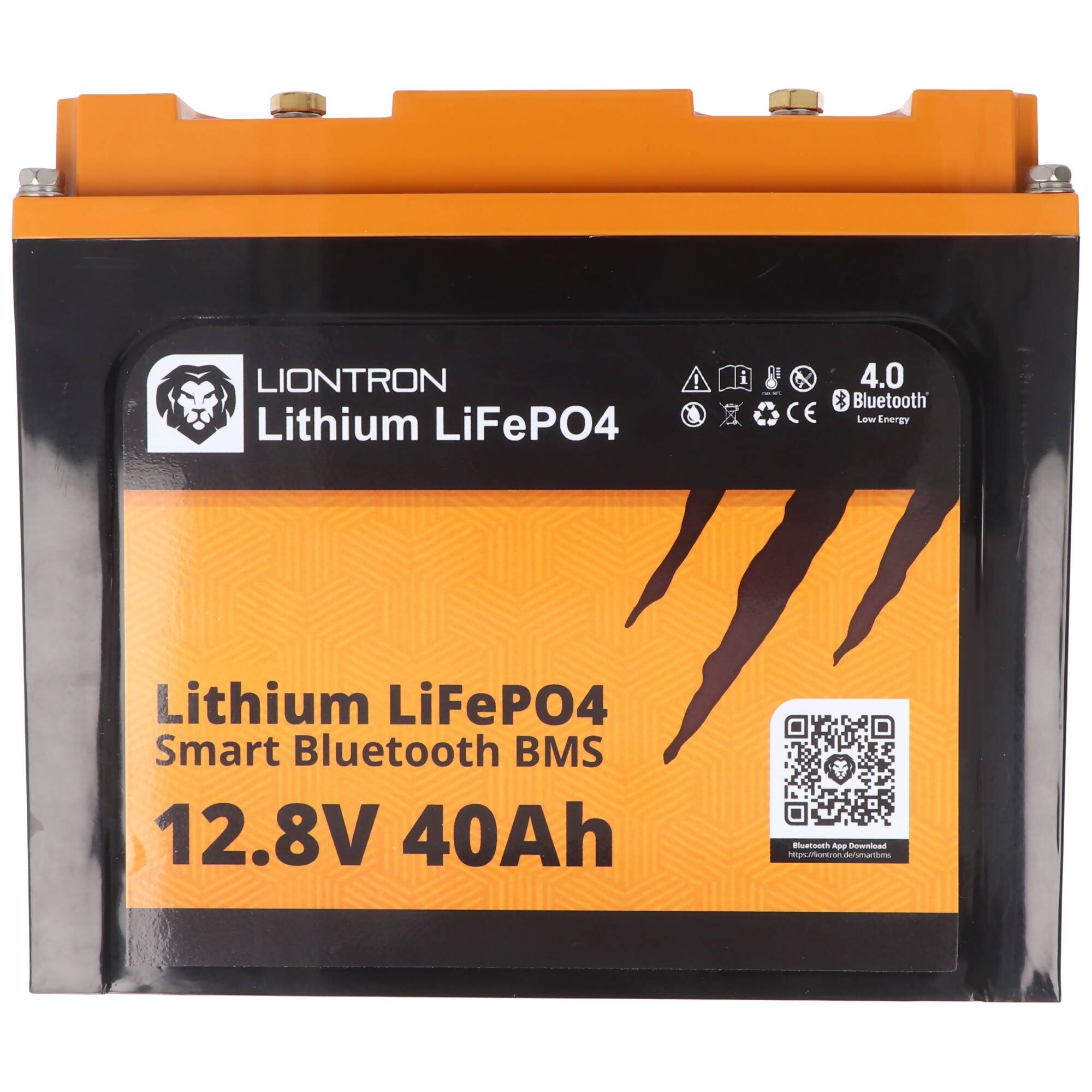 LIONTRON LiFePO4 Akku Smart BMS 12,8V, 40Ah - Vollwertiger Ersatz für 12 Volt Blei-Akkus