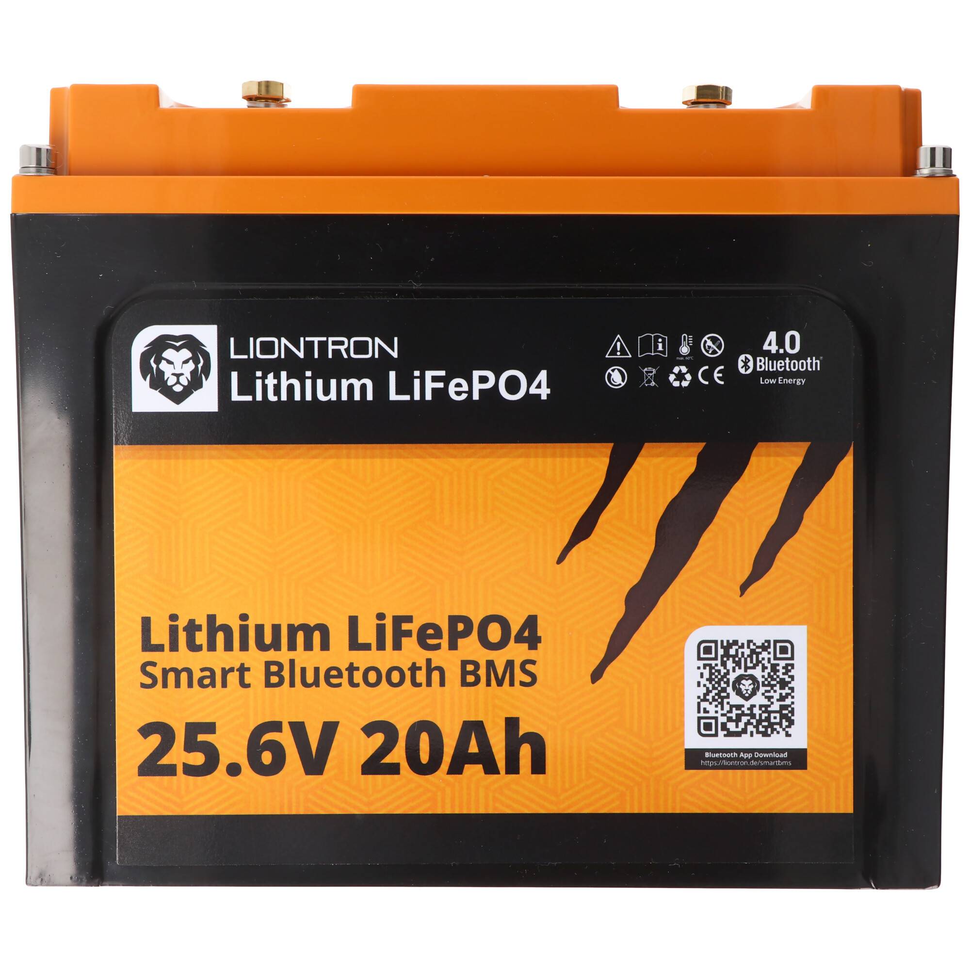 LIONTRON LiFePO4 Akku Smart BMS 25,6V, 20Ah - Vollwertiger Ersatz für 24 Volt Blei-Akkus