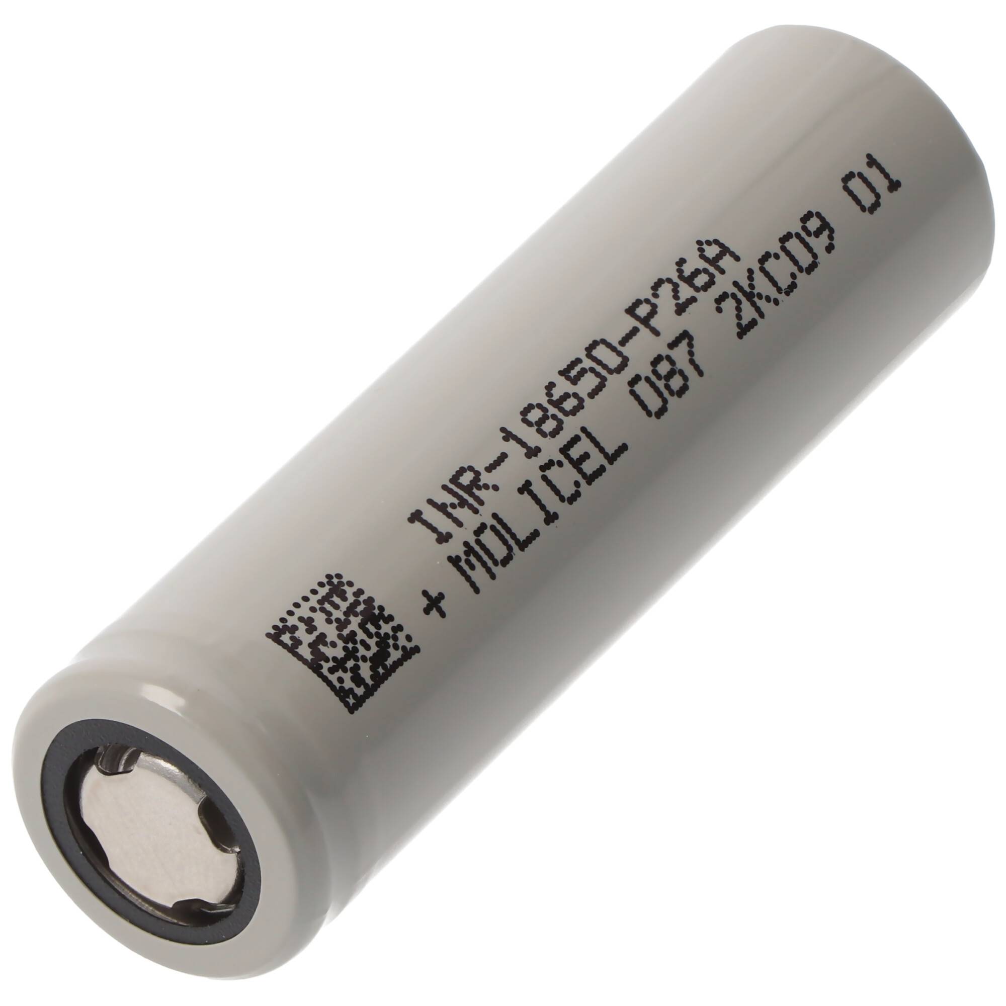 Molicel INR18650-P26A 2600mAh 35A Li-Ionen-Akku, 3,6V - 3,7V ungeschützt flat top Abmessungen 65x18,45mm