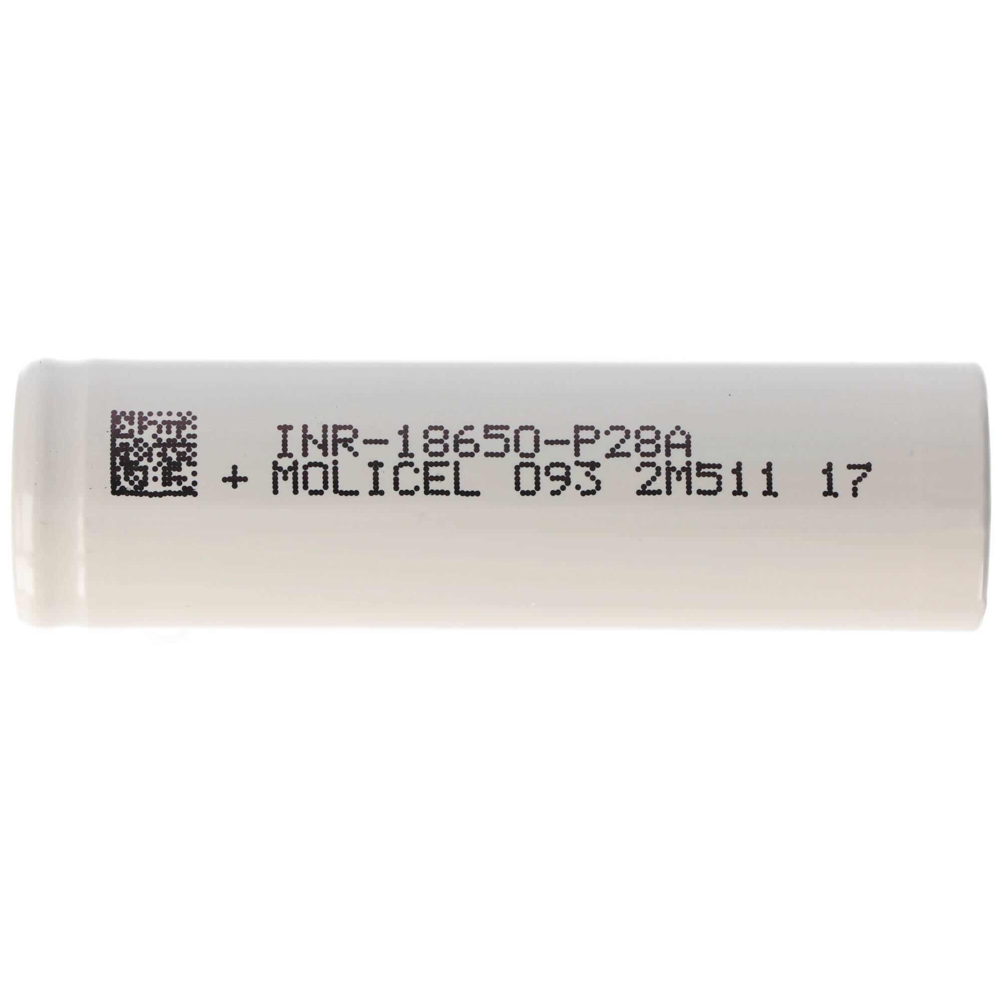 Molicel INR18650-P28A 2800mAh 35A Li-Ionen-Akku, 3,6V - 3,7V ungeschützt, flat top, Abmessungen 65x18,45mm