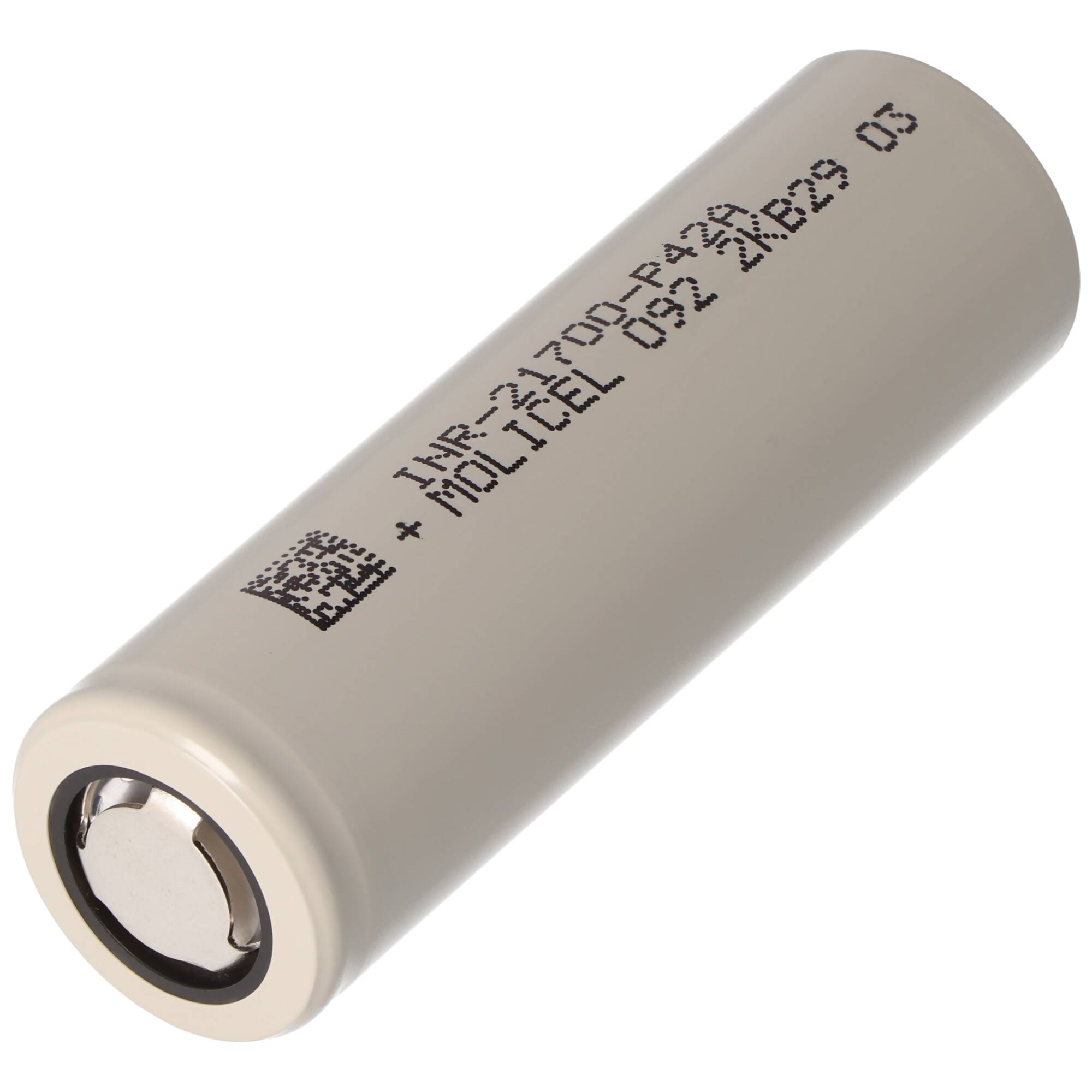 Molicel INR21700-P42A 4200mAh 45A Li-Ionen-Akku, 3,6V - 3,7V ungeschützt, flat top, Abmessungen 70,15x21,40mm