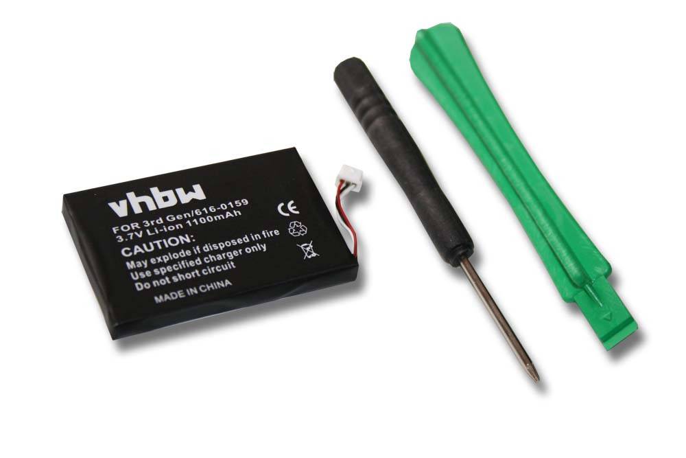 Li-Ion-Akku - 1100mAh (3.7V) - für MP3-Player, Musik Player wie Apple 616-0159