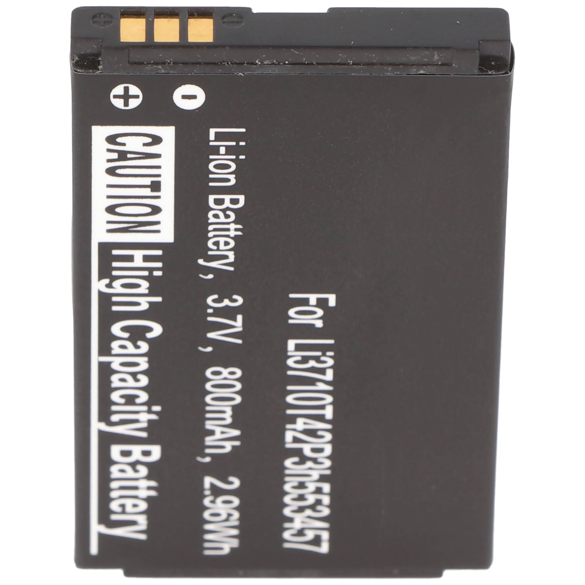 Li-Ion-Akku 800mAh 3.7V für ZTE Tough, Tough 2, RacerHandy, Smartphone ZTE Li3710T42P3h553457 Akku