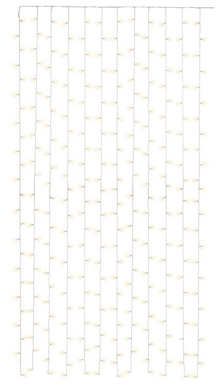 Goobay 300er LED-Lichtervorhang - mit Fernbedienung, Timer-Funktion, 8 Leuchtmodi, Dimmer, USB- und Batteriebetrieb, war