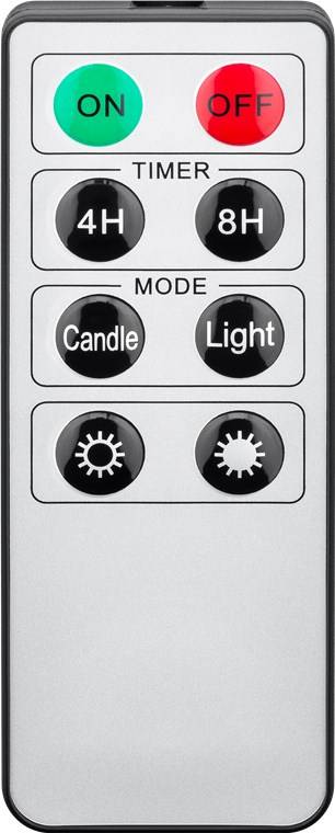 Goobay 20 kabellose LED-Weihnachtsbaumkerzen - mit Klemmen, Fernbedienung und Timerfunktion, dimmbar, warmweiß (2600 K)