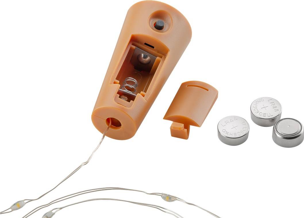 Goobay 3 x 10er LED-Flaschen-Lichterkette, inkl. Timer - Stimmungsvolle Leuchtdekoration für Glasflaschen