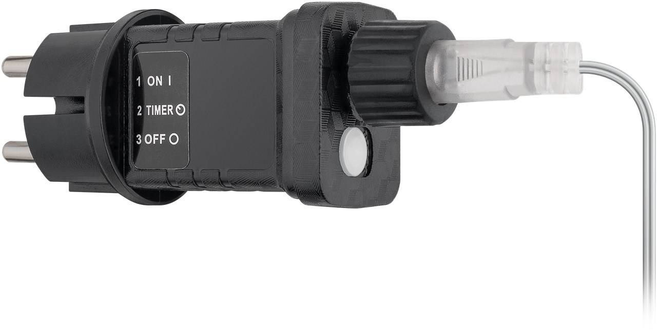 Goobay 400er LED-Eisregen-Lichterkette - mit Timer-Funktion und 24 V-Außentrafo, warm-weiß (3000 K), für den Innen- & Au