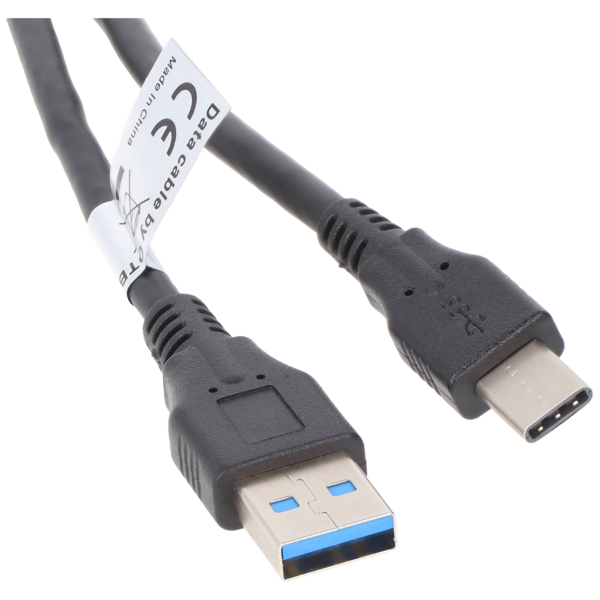 AccuCell Datenkabel - USB Type C (USB-C) Stecker auf USB A (USB-A 3.0) Stecker - 1,0m - langer Stecker