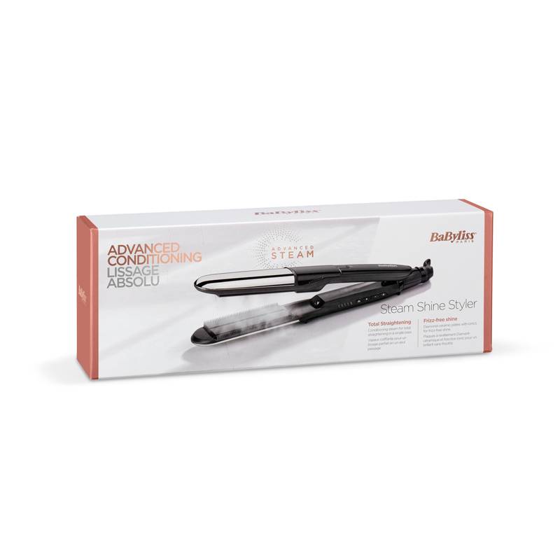 BaByliss Steam Mist Styler, Glätteisen, Dampf, Alle Haare, trockenes Haar, 150 °C, 230 °C